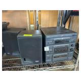 RCA Stereo System with Speakers and 3-Disc Changer