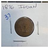 1876 Indian Head One Cent Coin