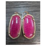 Kendra Scott Pink Drop Earrings
