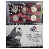 2008 United States Mint Silver Proof Quarter Set