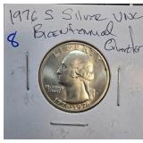 1976-S Silver Bicentennial Quarter UNC