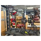 Metal Halloween-Themed Figurine Set