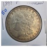 1897 P Morgan Silver Dollar Coin