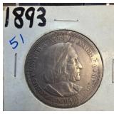 1893 Columbian Exposition Half Dollar