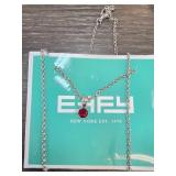 Effy Pendant Necklace With Red Stone