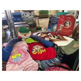 Christmas Decor Lot with Stockings and Books