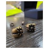 Sterling Silver Floral Stud Earrings