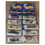 10 Mattel Hot Wheels Cars in Packaging