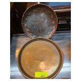 Two Decorative Metal Plates