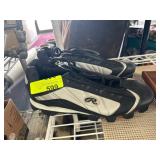 Rawlings Black and White Cleats, Size 10