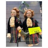 Scottish-Themed Dolls with Accessories