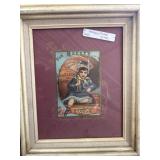 Framed Muzzys Starch Advertising Card