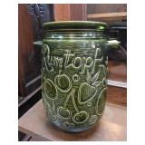 West German Green Glazed Ceramic Rumtopf