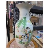 Chinese-Style Hand-Painted Ceramic Vase