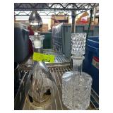 Two Decorative Glass Decanters