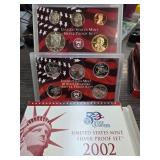 2002 U.S. Mint Silver Proof Coin Set