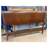 Wooden Headboard with Sleigh Design