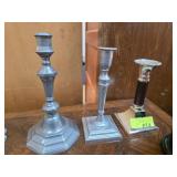 Wilton and Other Metal Candlesticks