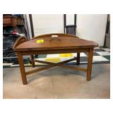 Ethan Allen Drop-Leaf Wooden Coffee Table