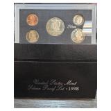1998 United States Mint Silver Proof Set