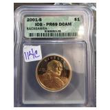2001-S Sacagawea $1 Coin PR69 DCAM