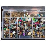 Costume Jewelry Lot in Organizer