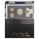 1998 United States Mint Silver Proof Set