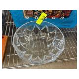 Clear Crystal Bowl With Cut Pattern