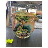 Goldcastle Hand-Painted Covered Dish