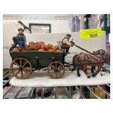 Heritage Village Harvest Pumpkin Wagon Piece