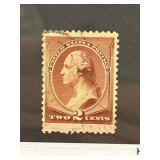 1883 US 2-Cent Washington Stamp #210