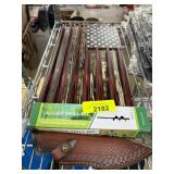 Wooden American Flag, Knife, and Auger Bit