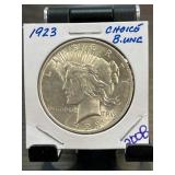 1923 Peace Silver Dollar in BU Condition