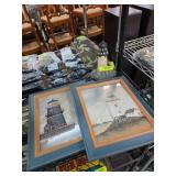 Lighthouse Artwork and Figurine Set