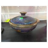 Handcrafted Ceramic Lidded Dish With Glaze Finish