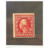 1908 US 2-Cent Washington Stamp
