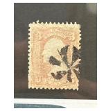 US Scott #65 Stamp with Fancy Rosettes Cancel