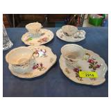 Fine China Tea Cups and Saucers