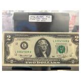 1976 $2 First Day Note CH. UNC.