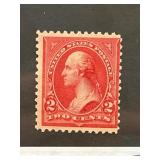 1895 Two-Cent Washington Stamp, Mint LH