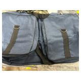 Blue Sport Duffel Bag with Multiple Pockets