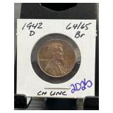 1942-D Lincoln Wheat Cent, Choice Uncirculated