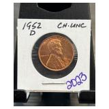 1952-D Lincoln Wheat Penny in Choice Uncirculated