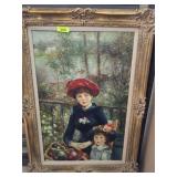Original Oil Painting After Manet in Ornate Frame