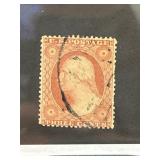 1857 US Three-Cent Washington Stamp