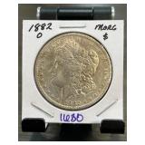 1882-O Morgan Silver Dollar In Holder