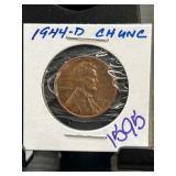 1944-D Lincoln Wheat Penny in Holder