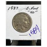 1937 Buffalo Nickel in Extra Fine Condition