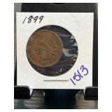 1899 Indian Head One Cent Coin