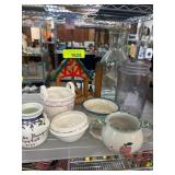 Ceramics, Glassware, and Wooden Decor